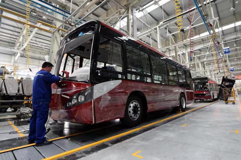 宇通新能源車生產(chǎn)車間